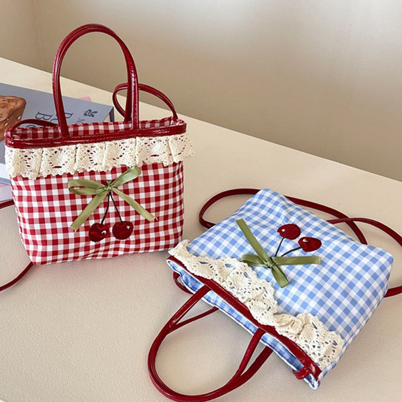 Luxury Bags Cute - Ladies' Shoulder Bag Korean Checkered Polka
