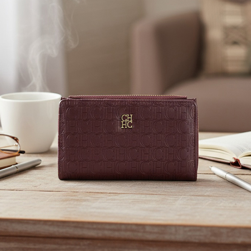 Luxury Bags Mini - CH Leather Printed Short Women's Wallet