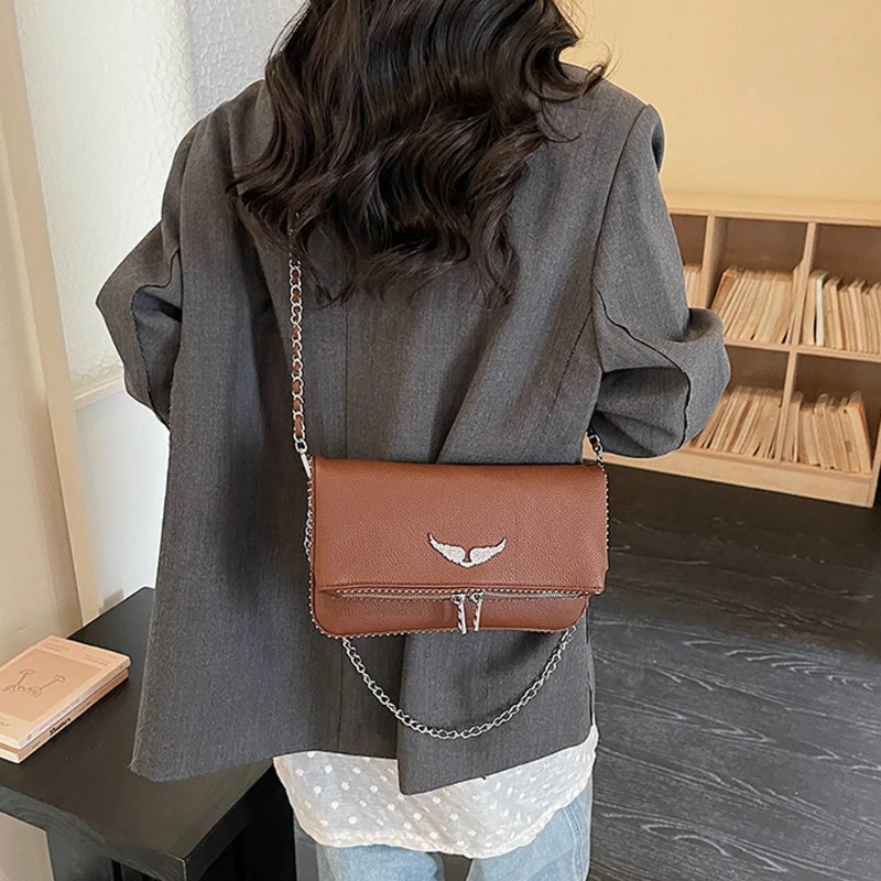 Luxury Bags White - French-style Wing Square Bag for Women