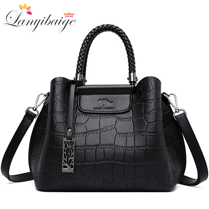 Luxury Bags Without Logo - Genuine Leather Handbags For Women Hand-knitted