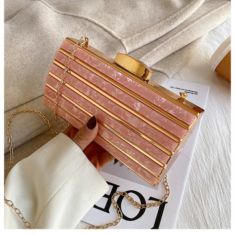 Luxury Bags Mini - Luxury Designer Acrylic Square Bags Chain