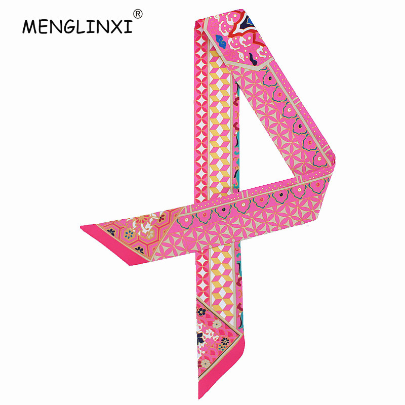 Luxury Bags Mini - New Geometric Floral Print Silk Scarf