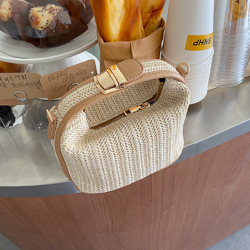 Luxury Bags Without Logo - Yogodlns Summer Small Straw Handbag Trendy