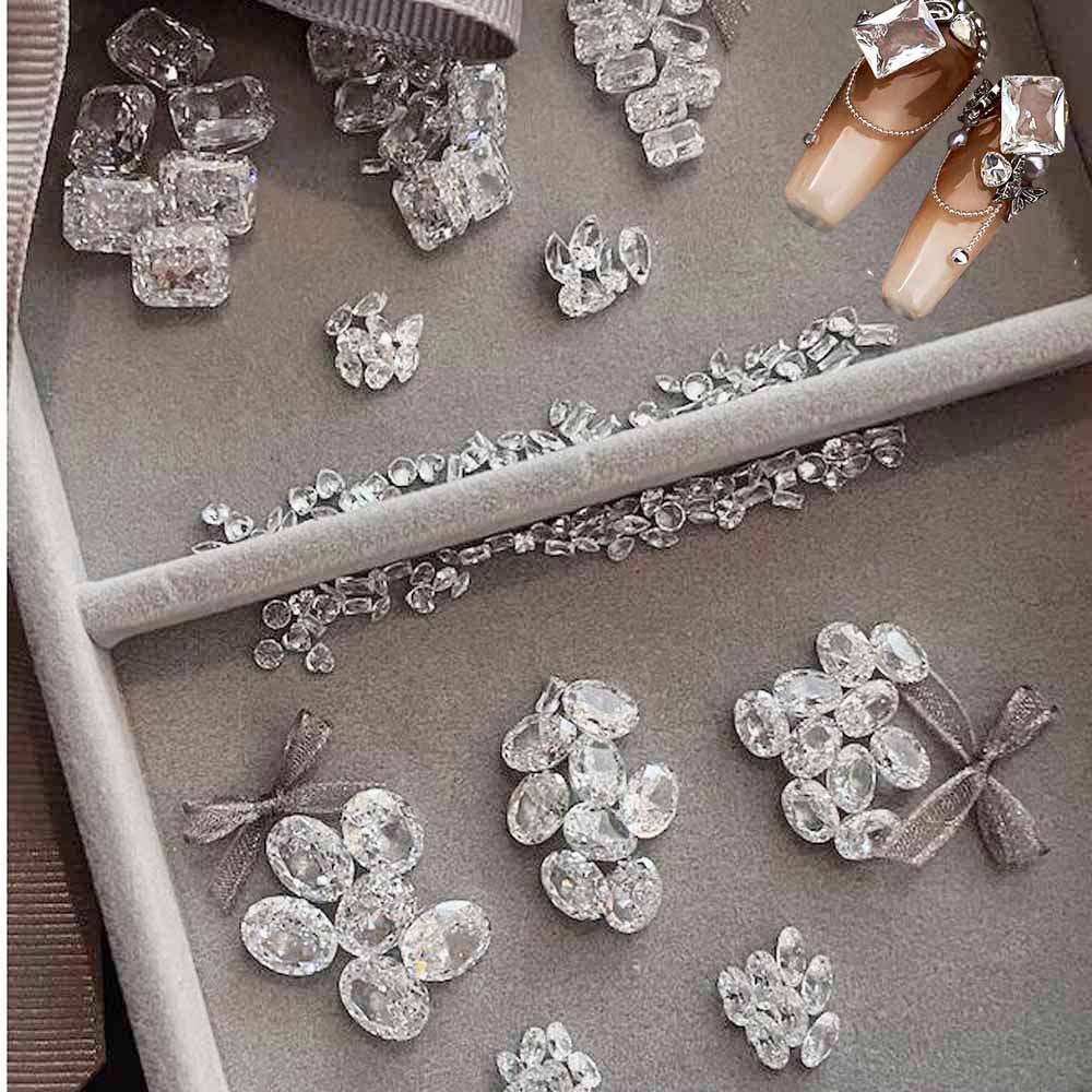 Luxury Bags White - 10pcs Clear Round & Square &