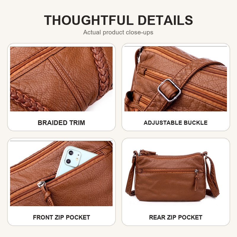 Women Soft PU Leather Crossbod - огляд і ціна Luxury Bags Without Logo