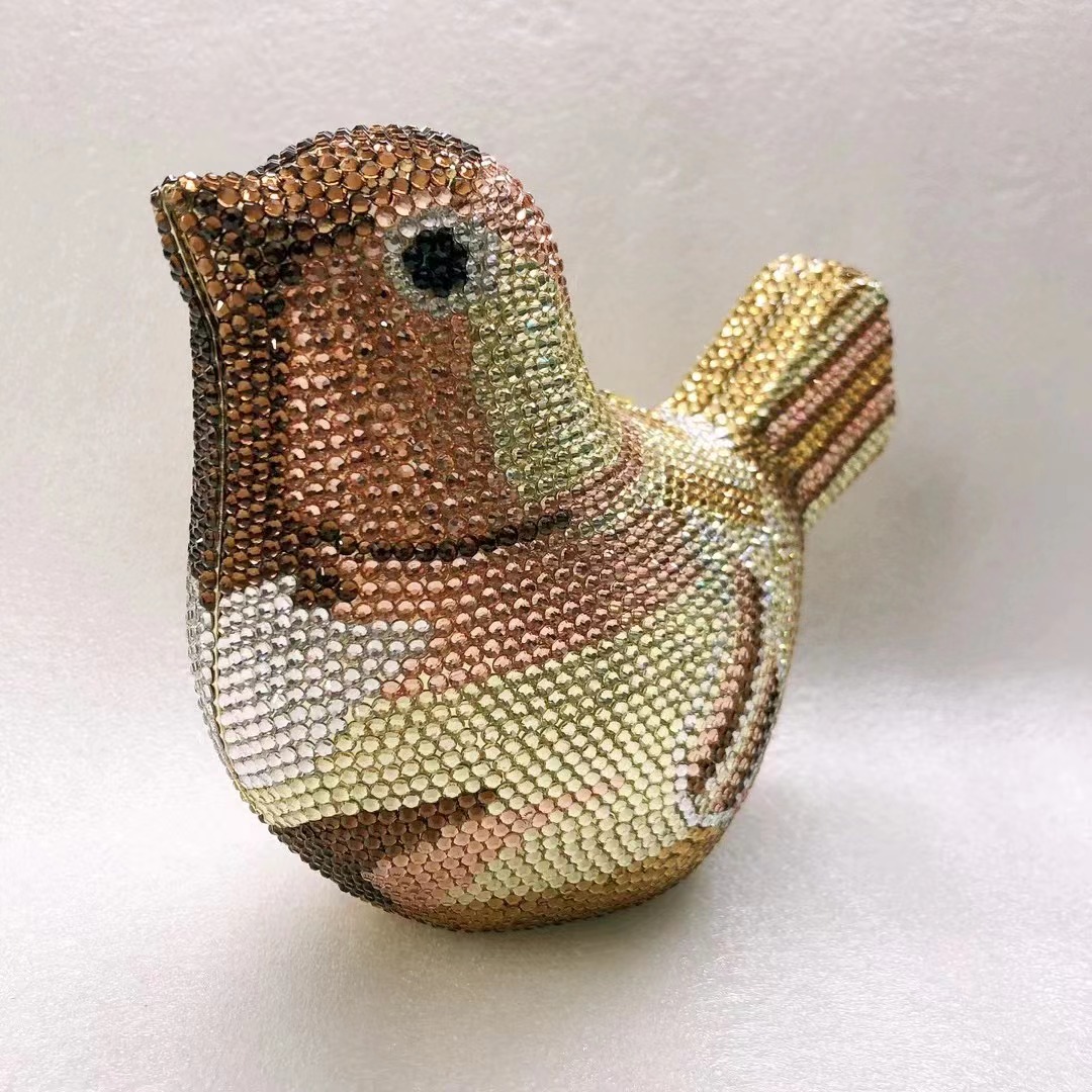 Bird Diamond Evening Bag Clutc - огляд і ціна Luxury Bags White