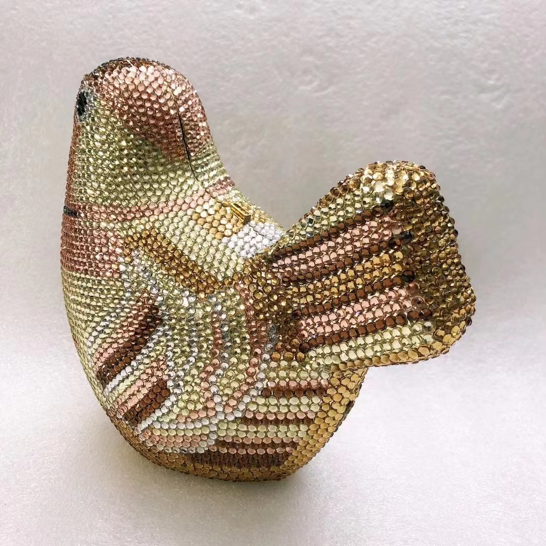 Bird Diamond Evening Bag Clutc - огляд і ціна Luxury Bags White