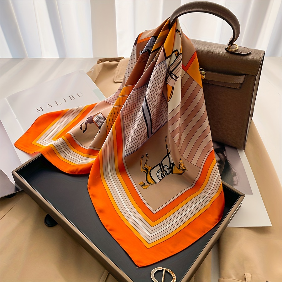 Luxury Horse Pattern Silk Squa - огляд і ціна Luxury Bags Office