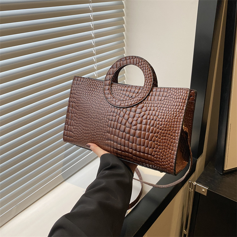 Women's Crocodile Pattern PU L - огляд і ціна Luxury Bags Without Logo