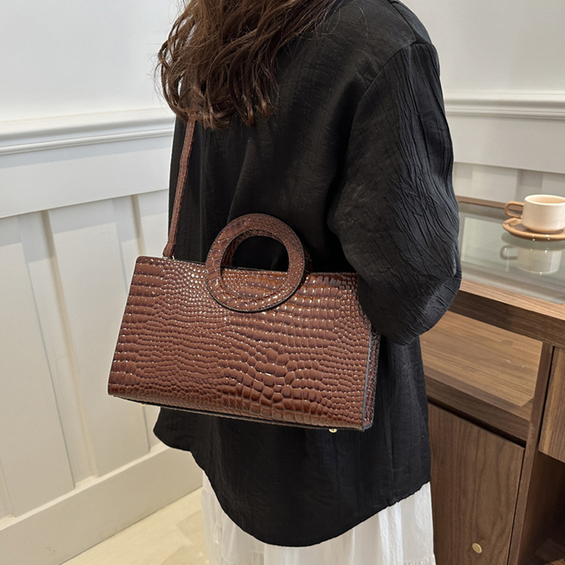 Women's Crocodile Pattern PU L - огляд і ціна Luxury Bags Without Logo