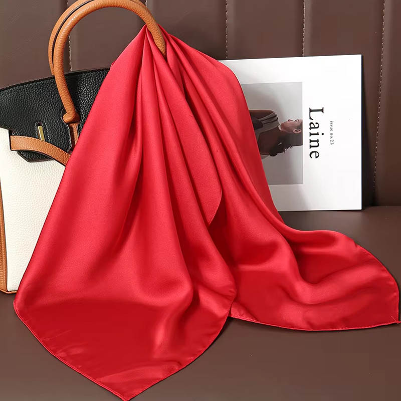 Luxury Solid Color Silk Square - огляд і ціна Luxury Bags Office