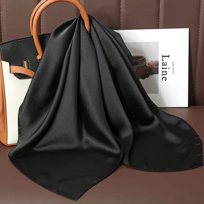 Luxury Solid Color Silk Square - огляд і ціна Luxury Bags Office