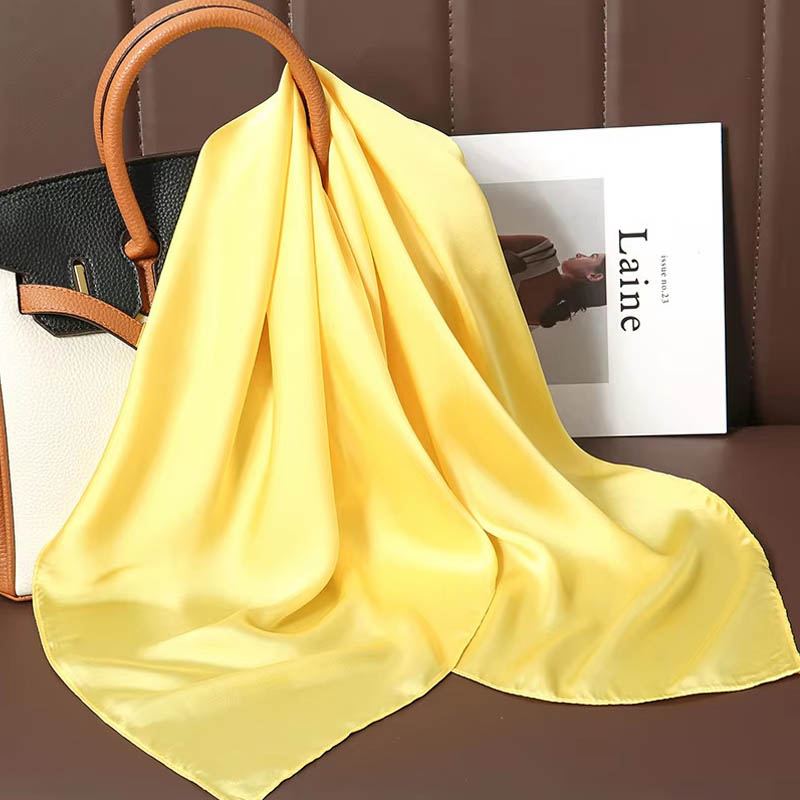 Luxury Solid Color Silk Square - огляд і ціна Luxury Bags Office