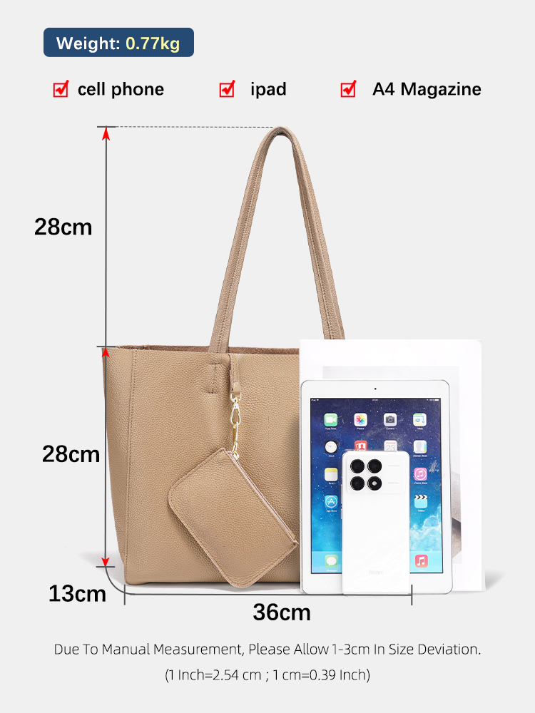 Zency Genuine Leather Large To - огляд і ціна Luxury Bags Office