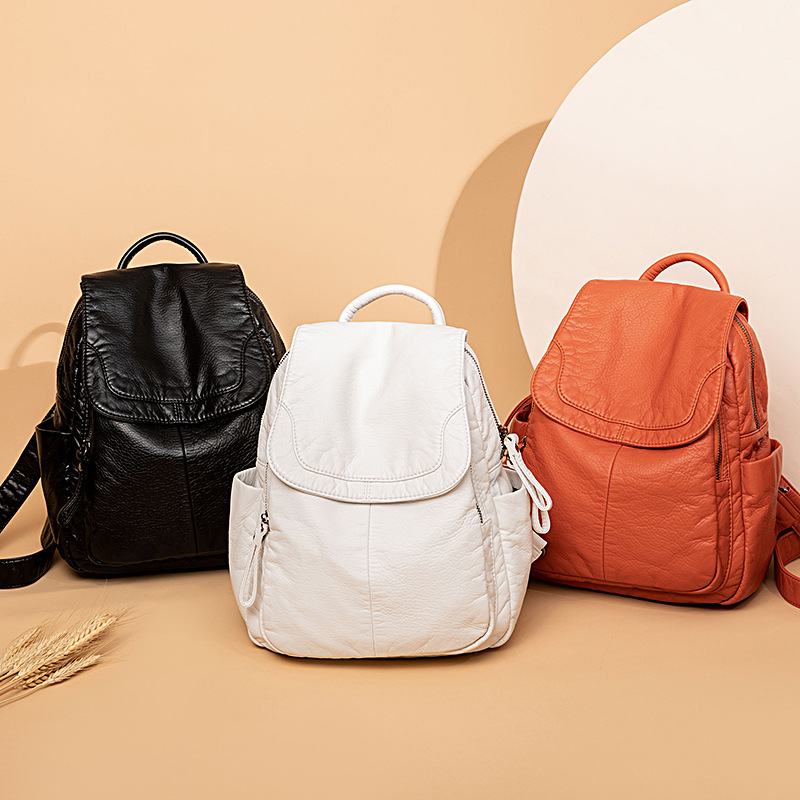 Women's Backpack White Washed  - огляд і ціна Luxury Bags White