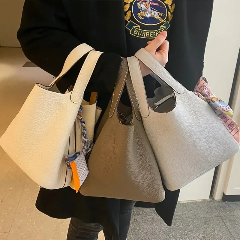 2023 New Contrast Color Cowhid - огляд і ціна Luxury Bags Office