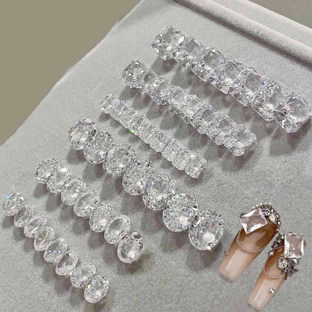 10pcs Clear Round & Square & W - огляд і ціна Luxury Bags White