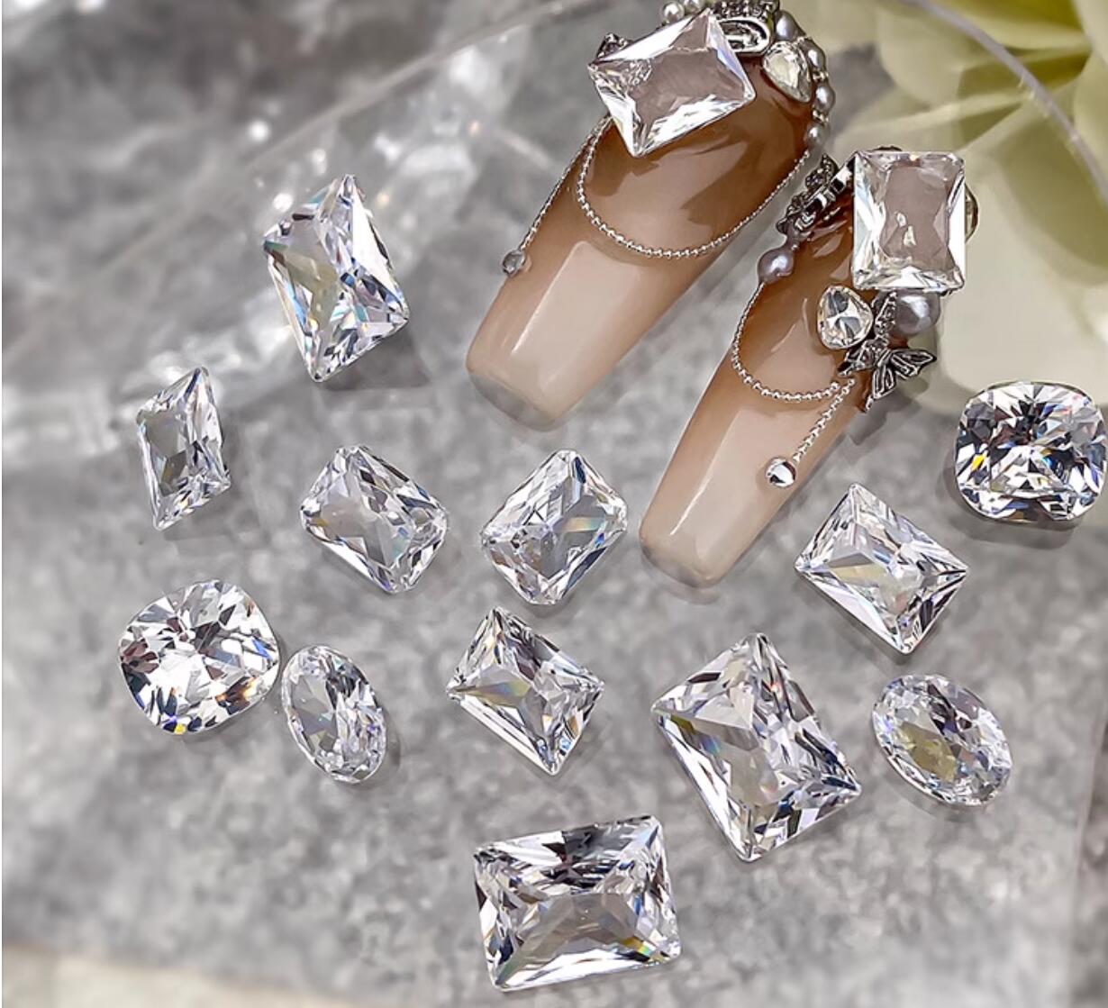 10pcs Clear Round & Square & W - огляд і ціна Luxury Bags White