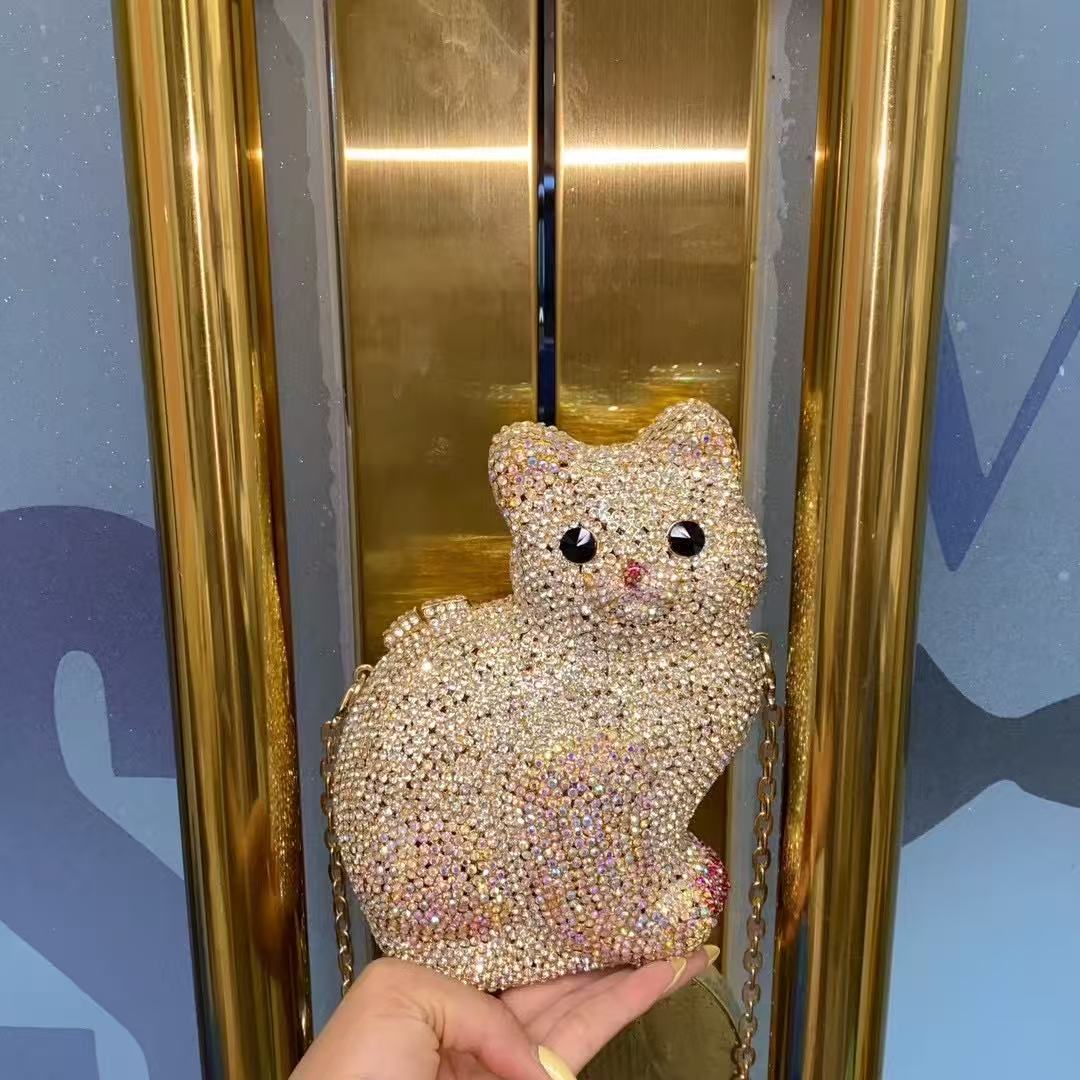 Gold Cute Cat Shape Women Hand - огляд і ціна Luxury Bags Cute