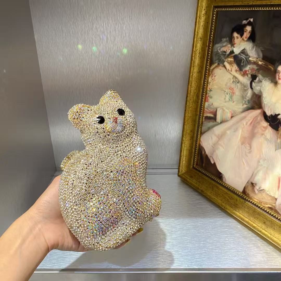 Gold Cute Cat Shape Women Hand - огляд і ціна Luxury Bags Cute