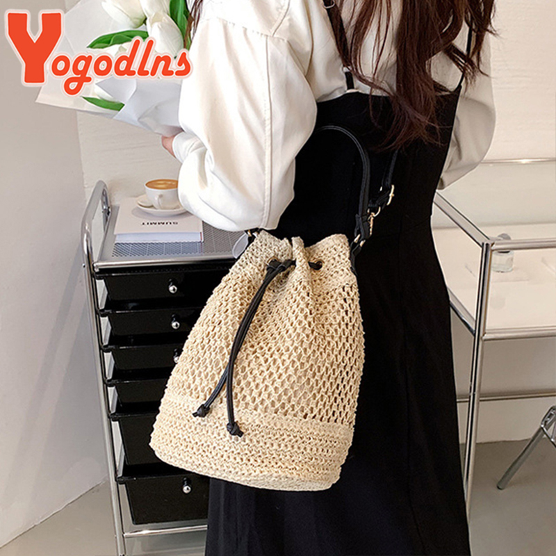 Summer Braided Straw Bucket Ba - огляд і ціна Luxury Bags Without Logo